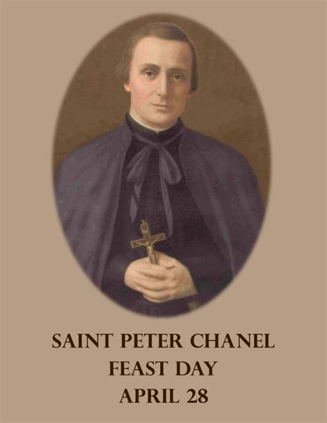 sainte chanel|st peter chanel online mass.